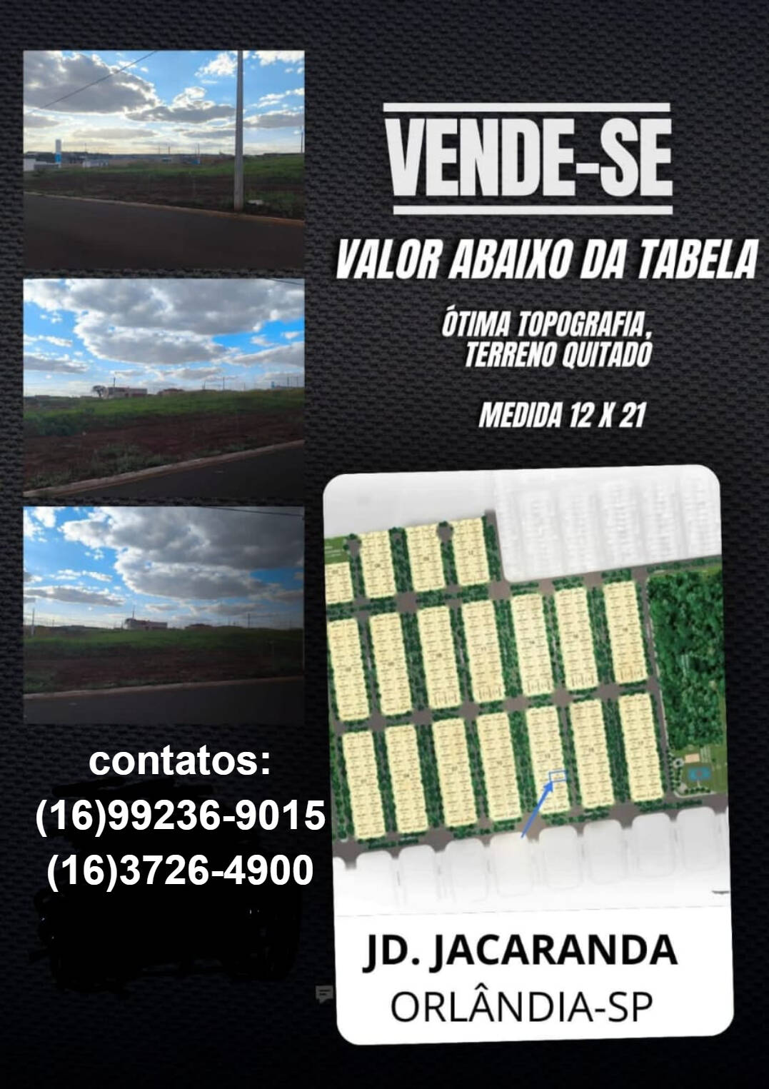 #287 - Área para Venda em Orlândia - SP